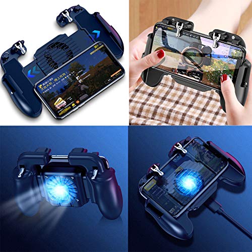 Amyove For PUBG Mobile iOS Android Controller Gamepad with Cooling Fan Gaming Trigger