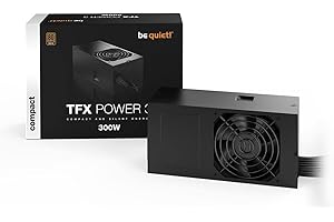 be quiet! TFX Power 3 300W, Bronze, Fuente de alimentación Mini-PC, Media-PC, 80 Plus Bronze, 1 Rail 12V, Ventilador 80mm PWM, PCIe GPU, Bajo Ruido, Eficiente