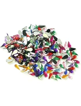 Set Strass Acryl Steine Strassteine Nageldesign Deko Nägel 3mm Tropfen Bunt