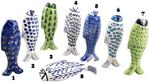 Ceramic FISH light pull - nautical themed bathroom (1)