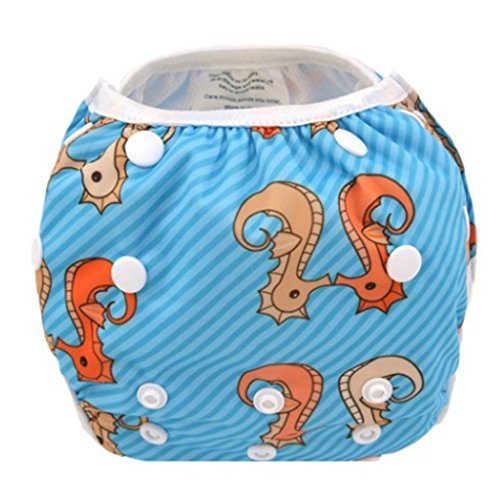 DSB Swim Diaper All in ONE Reusable Adjustable for Baby Infant Boy Girl Toddler 0-3 Years