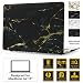AirPlus AirCase - Premium Designer Series for Apple MacBook Air 13" Rubberized Satin Feel HardCase HardShell Cover 13.3"( Models: A1369 and A1466), Italian Marble Series [BLACK-GOLD] RS.1150.00