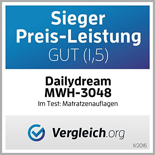 DAILYDREAM® Viscoelastische, Aloe Vera Matratzenauflage mit Memory Foam Effekt, RG 50, Größe 140 x 200 x 5cm - 7
