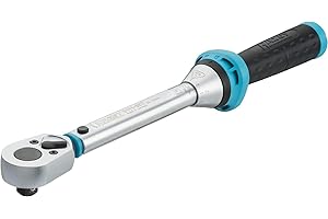 Hazet Drehmomentschlüssel 5111-3CT I Vierkant-Abtrieb 10mm (3/8 Zoll), Umschaltknarre min-max: 20-120 Nm, Werkzeug für Reifenwechsel und Arbeiten an Kfz/Auto und Fahrrad