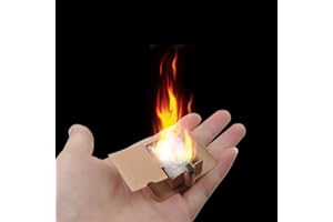 ZQION Trucchi a Mano Doppi espedienti a Mano evocare Fuoco Trucco Magico Fase da palcoscenico Puntelli magici illusioni Accessori per Mago, 2 Pezzi