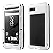 Produktbild Sony Xperia Z3 Hülle Case, Eastcoo wasserdicht stoßfest Alloy Aluminum Metal Bumper Gorilla Glass Soft silikon Military Schwer Metall Militär Starkes hartes Hülle Tasche Cover für Sony Xperia Z3