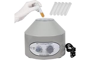 Greensen Labor Zentrifugen, 0-4000rpm, 0-60min Elektrische Tischzentrifugen, Labor Zentrifugenmaschine Tisch-Entsafter mit Timer und Geschwindigkeitsregelung EU 220V