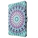 Produktbild Fraelc® Schutztasche für Alle Kindle Paperwhite - Ultra Slim Lightweight Smart Shell Case Cover mit Auto Schlaf / Wach Funktion Schutzhülle Premium Kunstleder Tasche Flip-style Leder Etui im Blau Henna Motiv Hülle