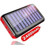 24000mAh Kapazität: Laden Sie ein iPhone 6, 9 Mal, ein Galaxy S6 , 7 Mal oder ein iPad Air mehr als 3 Mal vollständig auf. Die Powerbank lässt sich sicher im Flugzeug transportieren.