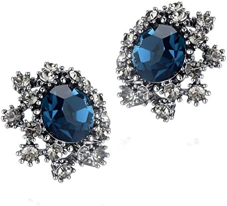 Mosaic Shi Ji Element Crystal Retro Earrings Earrings,A2-OneSize