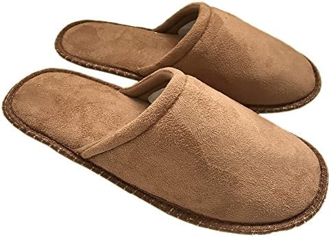 Men's Cotton Slippers Cute Soft Sole Indoor Bedroom Washable Home Shoes by Elaiya