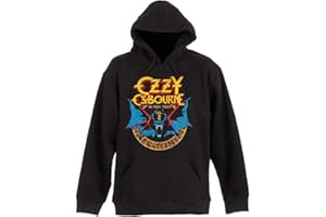 BAND MONKEY Ozzy Osbourne Unisex Pullover Hoodie Bat Circle