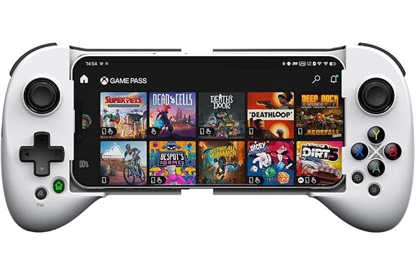 ShanWan Manette Smartphone pour Android/iOS, Manette Telephone avec Fonction de Mappage, Manette de Jeu Mobile Bluetooth pour PS Remote Play Xbox Cloud Steam Link GeForce NOW MFi Arcade Games
