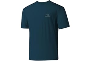 Bassdash Men’s UPF 50+ Sun Protection Fishing Shirt Short Sleeve UV T-Shirt