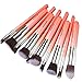 ACEVIVI Professional 10pcs Premium Synthetic Kabuki Makeup Brush Set Foundation Blending Cosmetic Brushes Essential Kit