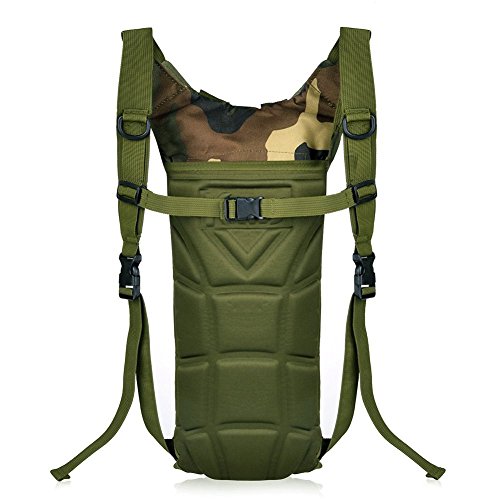 Alando wasserdichter Trinkrucksack Fahrradrucksack mit 3L trinkblase, Ideal für Radsport, Laufen, Joggen, Wandern, Motorad, Camping - 3