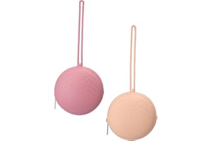 WeSweet Schnullerbox für unterwegs - 2er Pack Silikon Schnullerbehälter Schnullerhalter - Leicht zu Reinigen (Blush/Powder Rose)