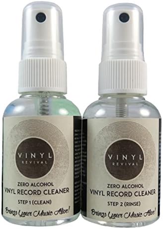 Vinyl Revival 2 x 50ml REFILL - 2 Step (Alcohol Free) Professional Vinyl Record Cleaner