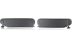 IDENUONA Pare-soleil pour Jeep Wrangler TJ 1997–2002 gauche et droite Noir