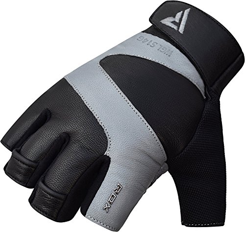 RDX Fitness Handschuhe Gewichtheben Handgelenkschutz Trainingshandschuhe Crossfit Sporthandschuhe krafttraining Bodybuilding Rindsleder Gym workout Gloves - 8