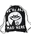 Produktbild Akumu Ink - Slingbag Turnbeutel - We´re are all Mad Here (Schwarz)