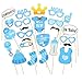 Produktbild klss Lederpolster Baby Dusche Foto Requisiten Baby Flasche Masken Photo Booth Requisiten Neugeborene Jungen Party Dekorationen