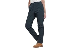 Ambayz Softshellhose Damen Wasserdicht Winddicht Fleece Gefüttert Outdoor Wandern Skihose Isolierende Hose für Damen