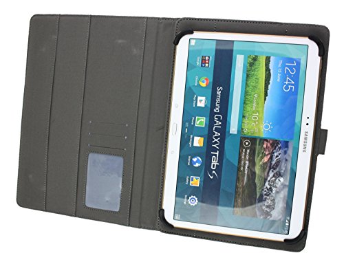 Emartbuy® YunTab D102 Tablet PC 10.1 Zoll Universalbereich ( 10 – 11 Zoll ) Distressed Maroon Multi Angle Exekutiv Folio Mappen Kasten Abdeckung mit Kartensteckplätze + Eingabestift - 4