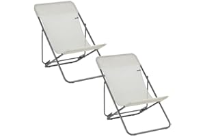 Lafuma Mobilier Lot de 2 Transats pliants Multi-Positions - Maxi TRANSAT