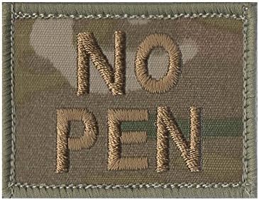 CL Distribution NO PEN (No Penicillin) Multicam/MTP Hook and Loop Blood Group Patch Badge