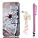Produktbild Samsung Galaxy Core Prime/G360 Hülle,Sunroyal Grau Straße Rot Blume Love Heart Ultra Dünne Slim Hart PC Case Hülle Haut Zurück prägen Bunte Malerei Pattern Schutzhülle Cover Hart Rückseite Handytasche Hülle Schale Etui Tasche Case Cover Haut Schale für Samsung Galaxy Core Prime/G360 + Glitzer Sparkle Crystal Anti-Staub Stecker und Stylus Touch Pen