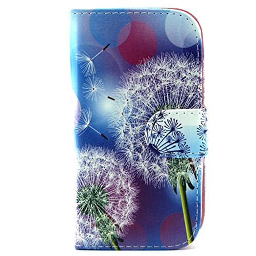 Für Samsung Galaxy Ace 4 G357 Hülle [Mit gehärtetem Glas Display Schutz], idatog(TM) Magnetische Schlag Buch Art Schutzhülle, Hohe Qualität Klassische Bunte Kühles Muster Design Premium PU Leder Faltender Mappen Kasten mit [Kredit Karten Steckplätze] Stand Funktion Folio Schutzhülle Perfekt Passt Für Samsung Galaxy Ace 4 G357