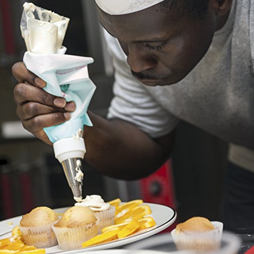 Newcomdigi Torten Tüllen Garniertüllen Russische Spritztüllen Blütenblätter Tortenspritze Deko 9 tlg Set mit Silikongebäckbeutel - 6