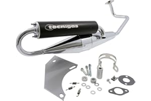 Auspuff Tecnigas Next R (Chrom, inkl. ABE), 4-Takt Baumarkt, Chinaroller, 4-Takter, Baotian, BT49QT, Rocky, Benzhou, City Star, Formular 2000, 3000, One, Retro YY50QT, Buffalo, Silver, Speedy, Tanco, TVZ, Warrior, Wind, ZX, Dotero, Epella, GMX, Ering, Red Wing, Silver Fox, Smart Rider, Sprint, Flex, Tech Fun, Hurrican, Topdrive, Topspeed, Huatian, HAT, Italjet , Mini, Jack Eco GT, Speed JMSTAR, Accipiter, Breeze, Eagle, Falcon, Sunny, Z-Bike, Zeus, Jonway, Kymco, Agility, Agility City, MMC, R...