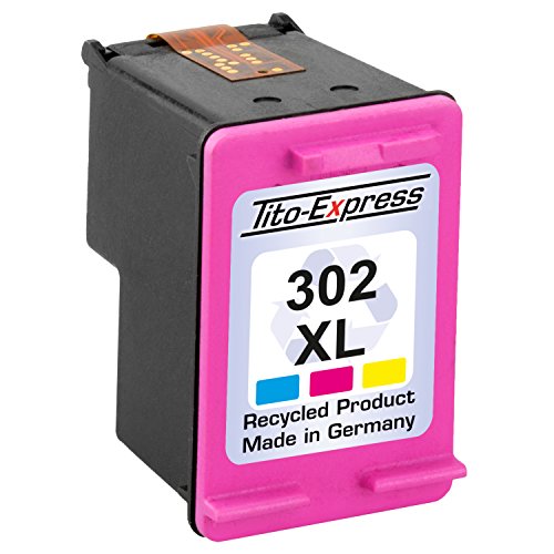 PlatinumSerie® Set 3x Druckerpatrone remanufactured für HP 302 XL Black & Color mit Füllstandsanzeige und 145% mehr Inhalt! Für HP OfficeJet 4650 4650 Series 4654 4655 4656 4657 4658 - 4