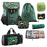 Das Hauptfach der Schul-Tasche hat ein Fassungsvermögen von ca. 22 Liter, ist ausgestattet mit einem kindgerecht zu bedienender Klick-Verschluss und verfügt über eine Unterteilung für schwere Bücher. Der höhenverstellbare Brust-Gurt und die S-förmigen Gurte sorgen für Entlastung der Schultern.