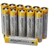 AmazonBasics Lot de 12 piles alcalines Type AAA 1,5 V 1340 mAh (design variable)