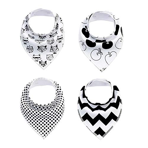 Preisvergleich Produktbild iStary Baby Dreieckstuch Lätzchen Mutter Und Kind Liefert Fleckenschutz Handtuch Gedruckt Dreieck Für Baby-Duschtuch Weich Spucktuch Lätzchen Baumwolle Halstücher Mit Druckknöpfen Für Baby