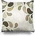 Produktbild OKME Custom Dekokissenbezug Retro Braun 70S Floral Vintage Grün Istic Bend Blank Helles Design Emblem Dekorative Kissenbezug Decor Quadratische Größe 45x45 cm / 18x18 Inches Home Kissenbezug