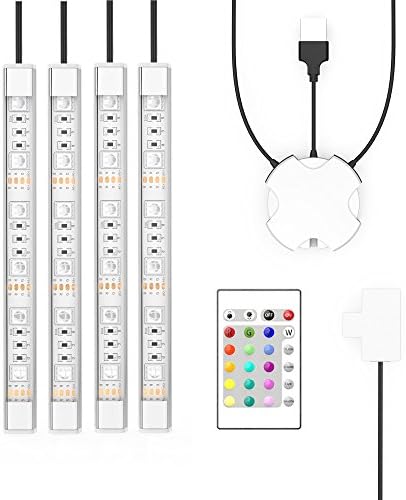 Anlight USB Car Interior Lights, RGB Remote control Car Footwall Lights, Indoor Lights, Low-light Lighting, Automotive Neon Decoration Strip ,Motobike DIY Strip Light ,Ideal for Cars and Aquariums