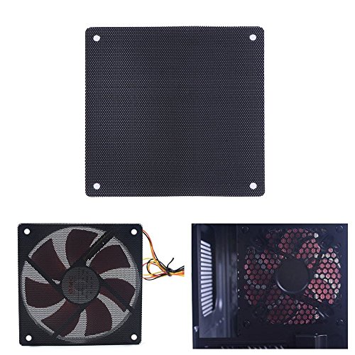 INIBUD 10 tlg 120x120mm PVC PC Kühler Lüfter Staub Filter Fan Staubdicht Case Cover Computer Mesh 12cm * 12cm - 3