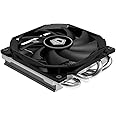 ID-COOLING IS-30 30mm Height Mini-ITX Low Profile Cooler with 92x92x12mm Slim Big Airflow Fan, Black Color Theme, AM4 and LGA115X, TDP 95W