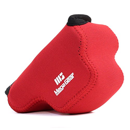  Ultra Light   N  opr  ne Sac Camera Case MegaGear  avec Mousqueton pour Nikon 1 J4  Nikon 1 J5 avec 10-30mm  Rouge 