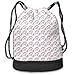 Produktbild Alice_Home_Collect Pod Bud Drawstring Backpack Sports Athletic Gym Cinch Sack String Storage Bags for Hiking Travel Beach