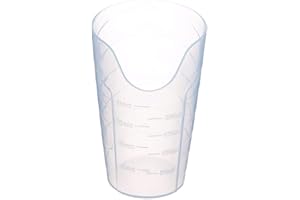 PERFORMANCE HEALTH Sammons Preston Nosey Cup, Cut Out Drinking Glass for Stable and Fixed Drinking Position, Functional Translucent Drink Cups for Medical Patients, 8 Ounces, 1 Stück (1er Pack)