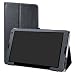 Produktbild LiuShan Medion Lifetab E10513 E10511 E10411 hülle, Folding PU Leder Tasche Hülle Case mit Ständer für 10.1" Medion Lifetab E10513 E10511 E10411 Android Tablet,Schwarz