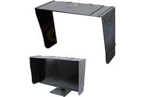 WINGFLY Parasole per Monitor del Computer, Parasole Regolabile Per Monitor Da 27 Pollici, Parasole for Monitor Video Regolabile da 41 A 71 Cm Protezione Contro La Luce Parassita E Gli Occhi Indiscreti