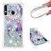 Produktbild Everainy Kompatibel für Huawei P30 Lite Hülle Silikon 3D Flüssig Glitzer Durchsichtig Stoßstange Gummi Cover Huawei P30 Lite Liquid Stoßfest Hüllen Handyhülle Schutzhülle (Traumfänger)