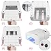 AMOS Professional UV Lamp Nail Dryer Light 36W Gel Shellac Art Manicure Pedicure Curing Timer with 4 x 9W Bulbs and Accessories Set (White)