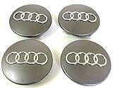 Juego de tapacubos de Audi de 68 mm, para llantas de aluminio.